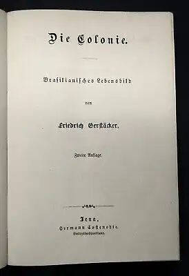 Gerstäcker, Friedrich Gesammelte Schriften Bd.22 Die Colonie um 1900 Lyrik js