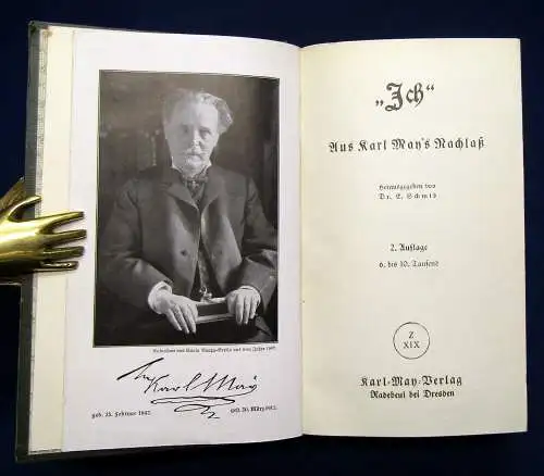 Schmid Karl May's Gesammelte Werke Bd. 34 " Ich" 2.Auflage 1917 6.-10.Tausend js