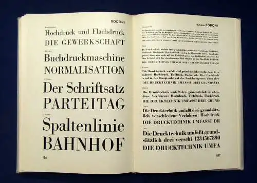 Landesdruckerei Sachsen Handsatz Schriftprobe Komplettguss 1951 Geschichte mb