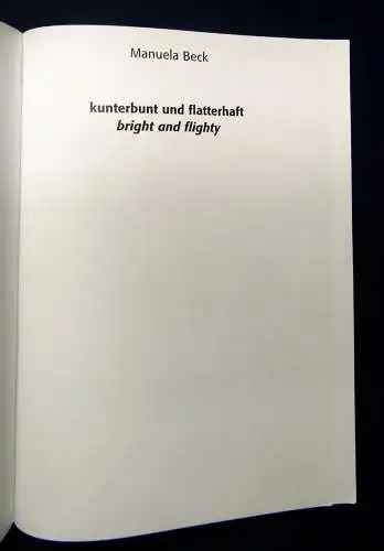 Beck  Kunterbunt und flatterhaft 12 Schmetterlinge in Relieftechnik 2004 mb