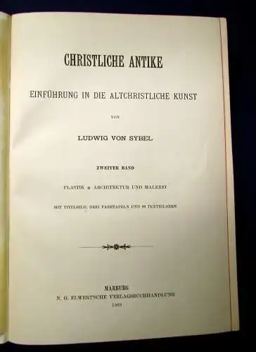 Sybel Christliche Antike 2 Bde. komplett Einführung in d. Altchristliche Kunst j