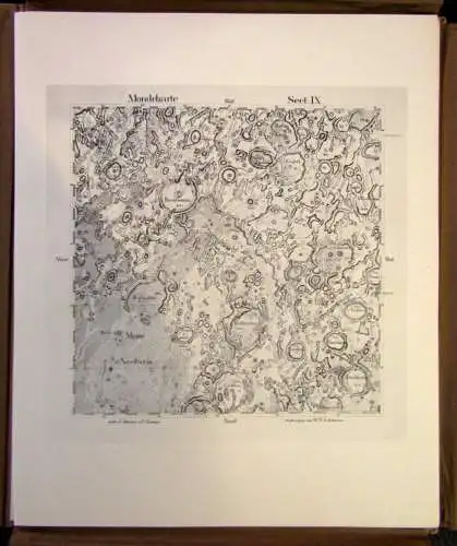 Lohrmann Mondkarte in 25 Sektionen 1963 2.Auflage J. F. Julius Schmidt js