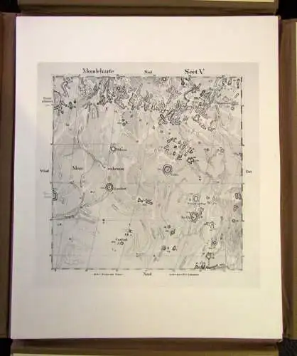 Lohrmann Mondkarte in 25 Sektionen 1963 2.Auflage J. F. Julius Schmidt js