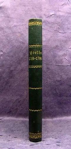 Schöll Briefe und Aufsätze von Goethe a.d.Jahren 1766-1786 Belletristik Lyrik mb