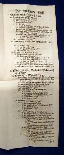 Reimarus Die Vernunftlehre 1758  3 ausfaltbare Tafeln Philosophie mb