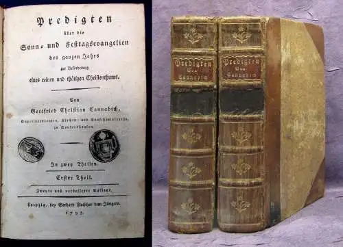 Cannabich Predigten über die Sonn-u.Festtagsevangelien d. ganzen Jahres 2 Bde. j