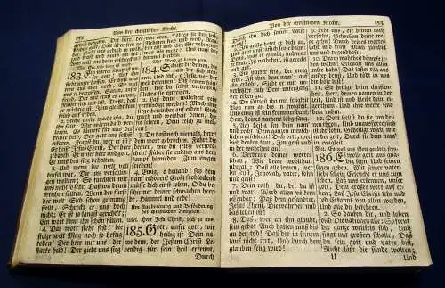 Neues Braunschweigeres Gesangbuch 1779 Ganzledereinband aus dem Jahr 1831 js