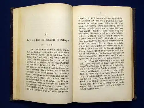 Ludwig Uhland´s Leben zusammengefasst von seiner Wittwe 1874 EA  Belletristik mb