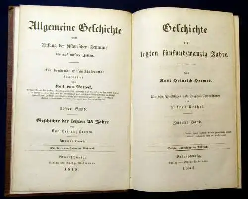Rotteck Allgemeine Geschichte Historische Kenntniß 1841 12 Bde. Klassiker js