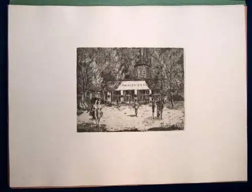 Billig Staatsbad Bad Elster 10 Or. Radierungen um 1965 Folio Ortskunde js