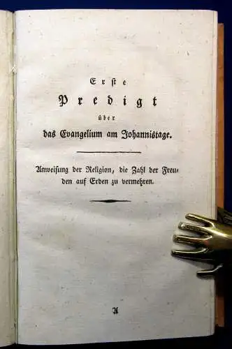 Mehlitz Predigten u Erbauungs-Reden am Rehburger Gesundbrunnen 1795 Theologie mb