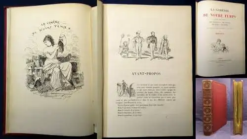 La Comedie de Notre Temps 1875 Au Etudes au crayon et a la Plume Bertall js