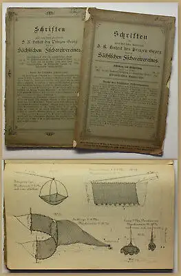 Orig. Broschüren Schriften des stehenden sächsischen Fischereivereines 1892 sf