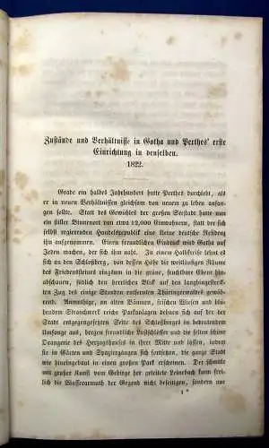 Perthes, Friedrich Perthes Leben 1861 in 3 Bänden 1 gest. Porträt von Perthes js