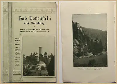 Orig. Prospekt Bad Lobenstein um 1900 Reise Ortskunde Geografie Geographie sf