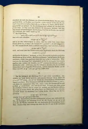 Scheibner Über unendliche Reihen 1860 Wissenschaften Mathematik mb