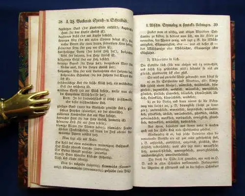 Heinsius Sprachlehre der Deutschen 2 Bde von 6 1835 Geschichte Lehrbuch mb
