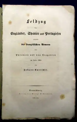 Sporschil Feldzug der Engländer,Spanier u. Portugiesen gegen die franz.Armeen js