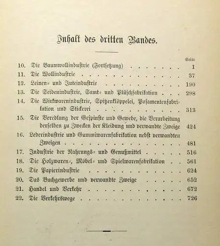 Gebauer Die Volkswirtschaft im Königreiche Sachsen 3. Band apart 1893  mb