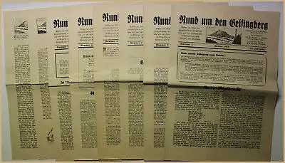 Orig. Prospekte Rund um den Geisingberg 22. Jhg Heft 1-12 1944 Ortskunde sf