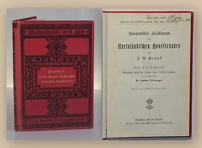 Hebel Ausgewählte Erzählungen des Rheinländischen Hausfreundes um 1890 sf