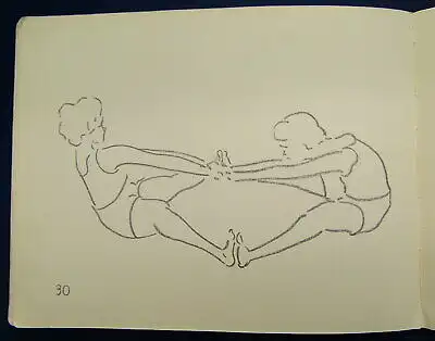 Großtopff Kinder spielen Gymnastik 1935 EA Rowohlt Verlag 45 Zeichnungen