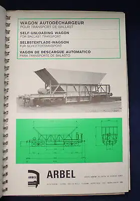 Arbel Industrie Wagon- Katalog um 1983 Wirtschaft Handel Politik Züge js