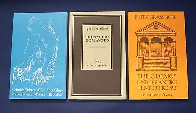 Richter, Grasshoff, Rühm, Konvolut 3 Bücher Eremiten Presse 1972/ 75/ 79 js  