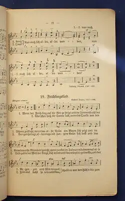 Löbmann Liederbuch Schlesien 3. Teil 1922 selten, mit Noten Bürgerschulen js