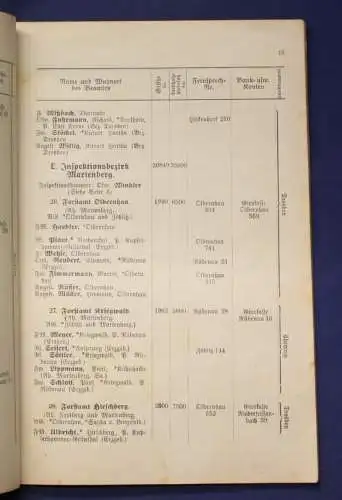Or. Broschur Personal- Verzeichnis der Sächsischen Staatsforstverwaltung 1934 js