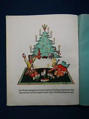 Thelen Das Holzdorf um 1930 Sütterlin Bilderbuch Kinderbuch Erzählungen  js