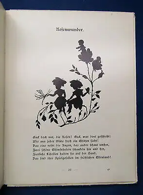 Gandy Aus Kinderreich und Elfenland 1910 Silhouetten Kinderbuch Belletristik