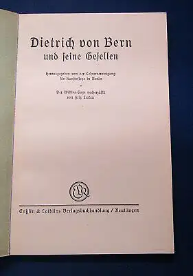 Luckau Dietrich von Bern und seine Gesellen o.J. Sagenfigur Hildebrandslied js
