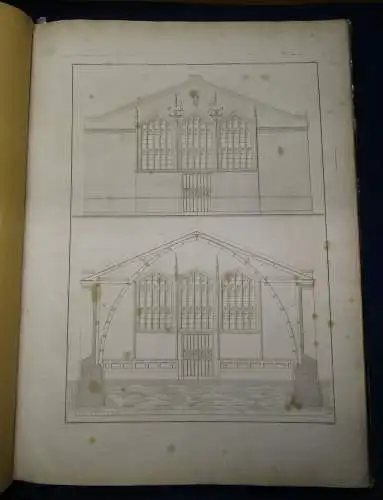 Stahlstiche zu Romberg's Zeitschrift für Praktische Baukunst 1843-1845 sf