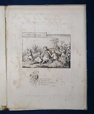 Fürs Haus von Ludwig Richter Frühling 15 Zeichnungen um 1866 Holzschnitte js