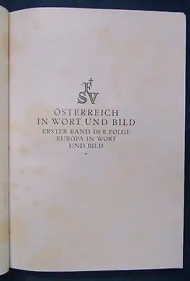 Brockhausen Österreich in Wort und Bild 1924 EA Landkarte im Anhang Ortskunde js