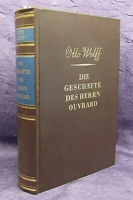 Wolff Die Geschäfte des Herrn Ouvrard 1932 Genialer Spekulant Geschichte js