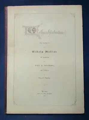 Molitor Weihnachtsträume Ein Festspiel Mit Holzschnitten 1867 Belletristik js