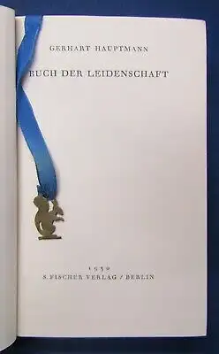 Gerhart Hauptmann Buch der Leidenschaft 2 Bde 1930 EA Belletristik Gedichte js