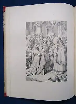 von Aue Der arme Heinrich 1878 7 Zeichnungen von Joseph Ritter von Führich js