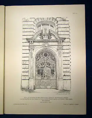 Eisenlohr/ Weigle Architektonische Rundschau 9. Jhg Lieferung 7 1893 Kunst sf