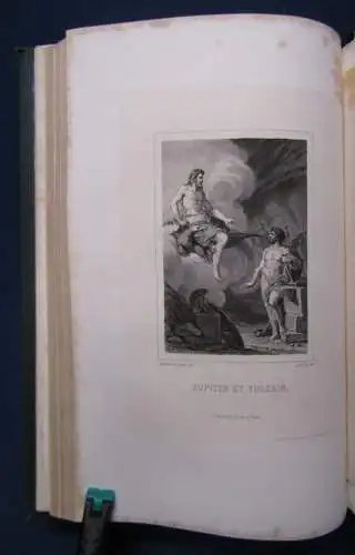 Demoustier Lettres A Emilie 1860 signiert am Buchrücken Rundumgoldschnitt js