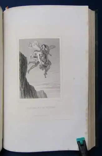 Demoustier Lettres A Emilie 1860 signiert am Buchrücken Rundumgoldschnitt js
