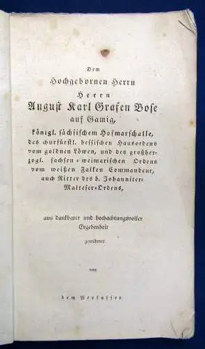 Iphofen/ Döhner Lebensgeschichte Christian Felix Weiße 1826 sehr selten sf