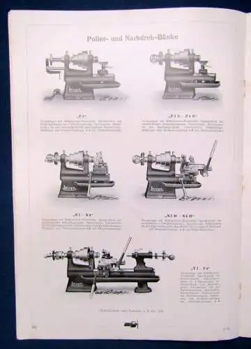 Or. Prospekt Maschinenhalle Wagner Hochleistungs-Schnellhobelmaschine 1920  js