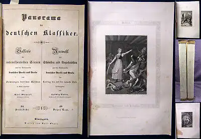 Panorama der deutschen Klassiker 2 Bände o.J. Poesie Prosa Gallerie  js
