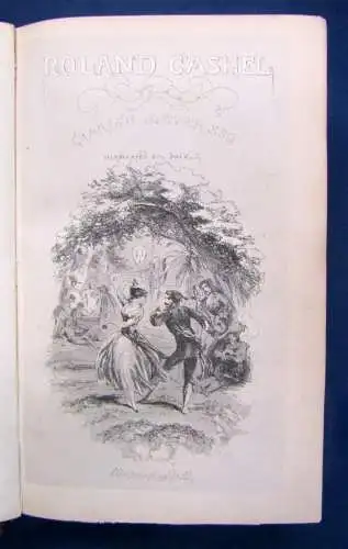 Lever Charles Roland Cashel 1850 EA 38 Stahlstichtafeln von Phiz dekorativ  js 