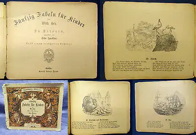 Hey,Wilhelm Fünfzig Fabeln für Kinder um 1900 Klassiker Erzählungen js