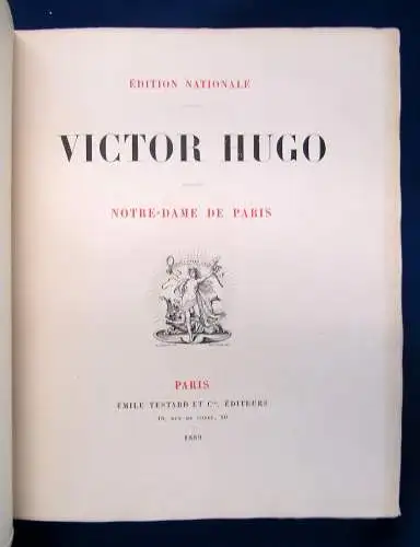 Hugo Notre - Dame de Paris. Edition nationale. 2 Bde. 1889 Belletristik sf