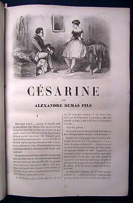 Dumas, Second,Perrin Romans Illustres um 1870 Zusammenstellung ill. Romane  js